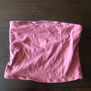 Tilly's strapless fall orange top